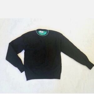 Vintage Titleist Black Crewneck Sweater with Textured Knit